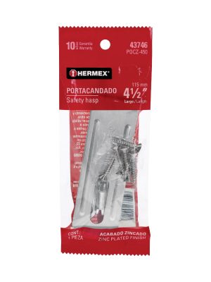 43746 - Portacandado de acero zincado 4-1/2', HERMEX
