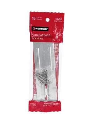 43751 - Portacandado de acero zincado 6', HERMEX