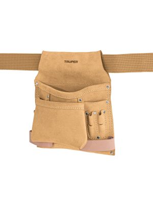 11533 - Porta herramientas de carnaza con 10 compartimentos, Truper