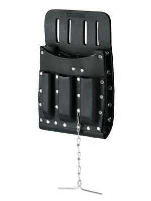11514 - Porta herramientas de cuero con 11 compartimentos, Truper