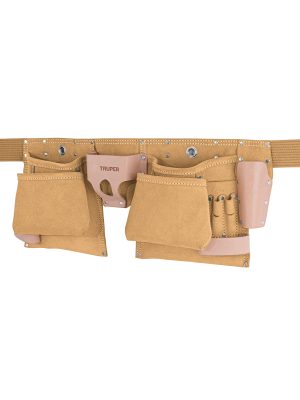 11537 - Porta herramientas de carnaza con 13 compartimentos, Truper