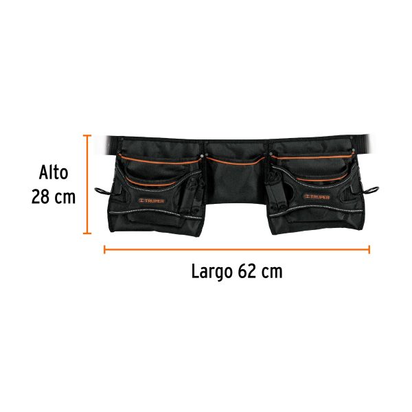 15314 - Porta herramientas de poliéster, 20 compartimentos, Truper