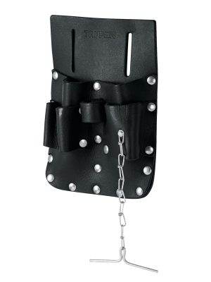 11515 - Porta herramientas de cuero con 7 compartimentos, Truper