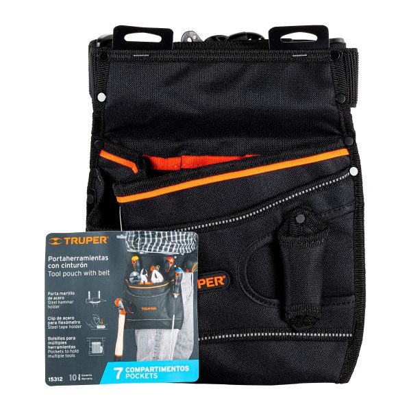 15312 - Porta herramientas de poliéster, 7 compartimentos, Truper