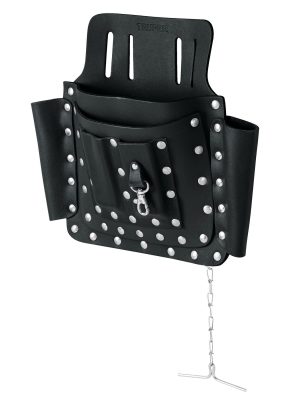 11511 - Porta herramientas de cuero con 8 compartimentos, Truper