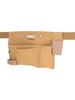 11534 - Porta herramientas de carnaza con 9 compartimentos, Truper