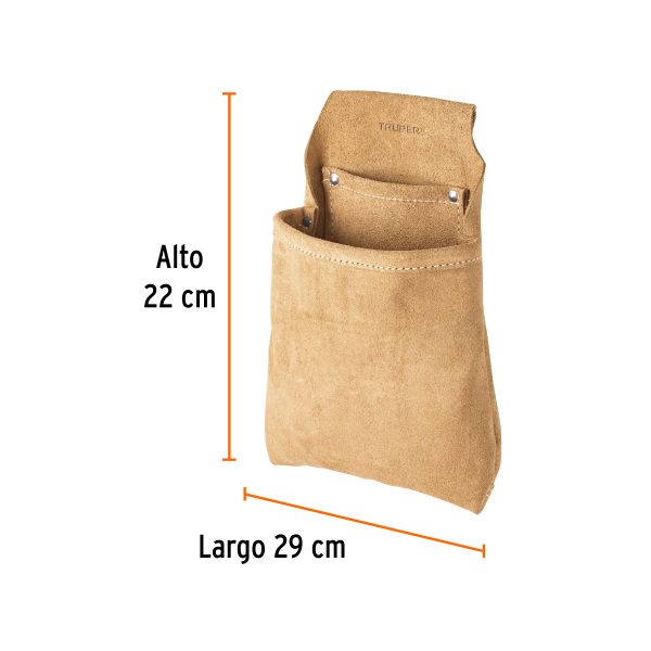11516 - Porta herramientas de clavos con 2 compartimentos, Truper