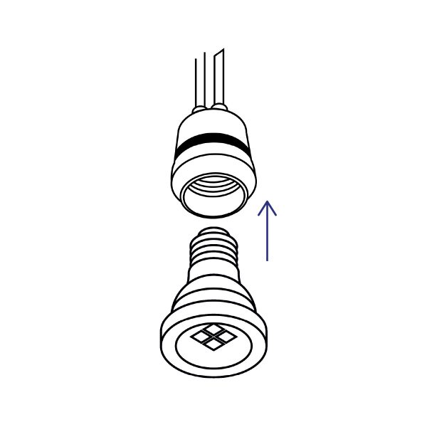 27242 - Portalámpara de PVC para intemperie, Volteck Basic