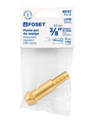 POL-6EE1.jpg 49197 - Punta pol de latón 3/8' x 6 cm, de espiga, Foset