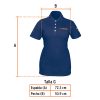 60472 - Playera polo para mujer, azul, G, Truper