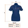 60473 - Playera polo para mujer, azul, M, Truper