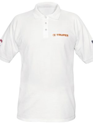60455 - Playera polo para hombre, blanca, CH, Truper