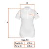 60468 - Playera polo para mujer, blanca, CH, Truper