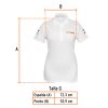 60466 - Playera polo para mujer, blanca, G, Truper