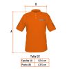 60457 - Playera polo para hombre, naranja, EG, Truper