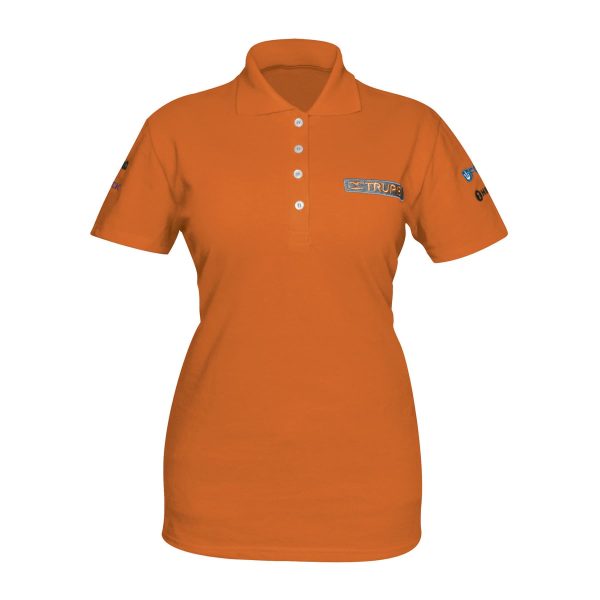60470 - Playera polo para mujer, naranja, M, Truper