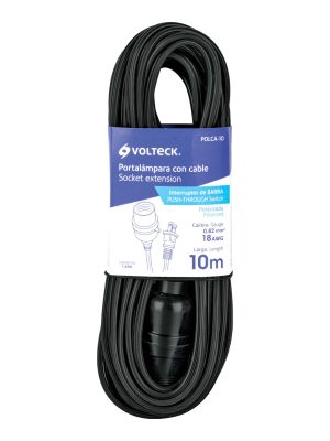 47144 - Portalámparas con cable de 10 m, VOLTECK