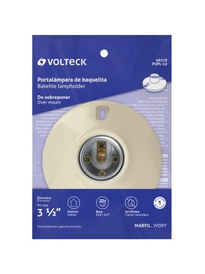 POPL-10E1.jpg 46519 - Portalámpara de baquelita, 3-1/2', Volteck