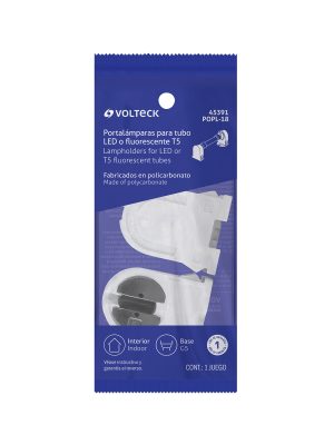 45391 - Bolsa 2 pz portalámparas p/tubo LED y fluorescente, base G5