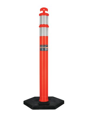 101666 - Poste delimitador de 115 cm de alto con base y reflejante
