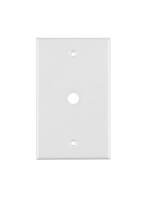 49711 - Placa de ABS pasacable, Standard, blanco, Volteck