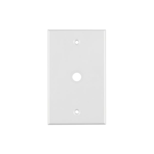 49711 - Placa de ABS pasacable, Standard, blanco, Volteck
