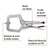 17413 - Pinza de presión 6' tipo 'C' con mordaza autoajustable