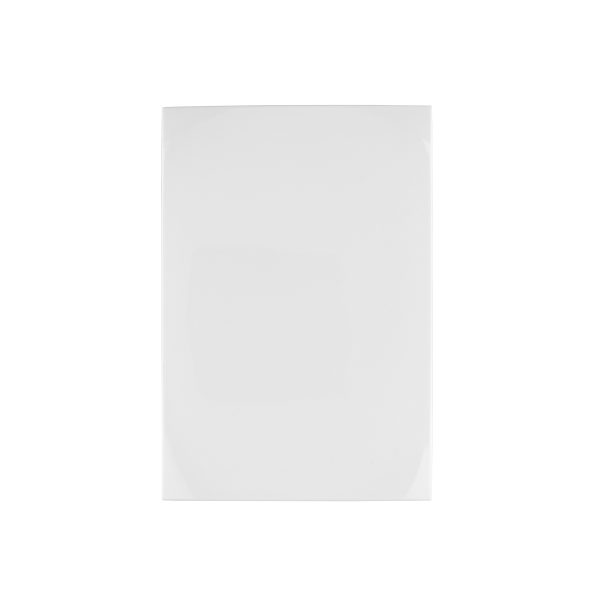 48306 - Placa de ABS ciega, línea Oslo, color blanco, Volteck