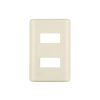 27232 - Placa 2 módulos, marfil, línea Volteck Basic