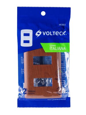 PPDO-IME1.jpg 46393 - Placa 2 módulos de ABS, línea Italiana, acabado madera