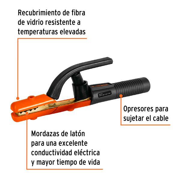 14233 - Pinza porta electrodo de 500 A, Truper