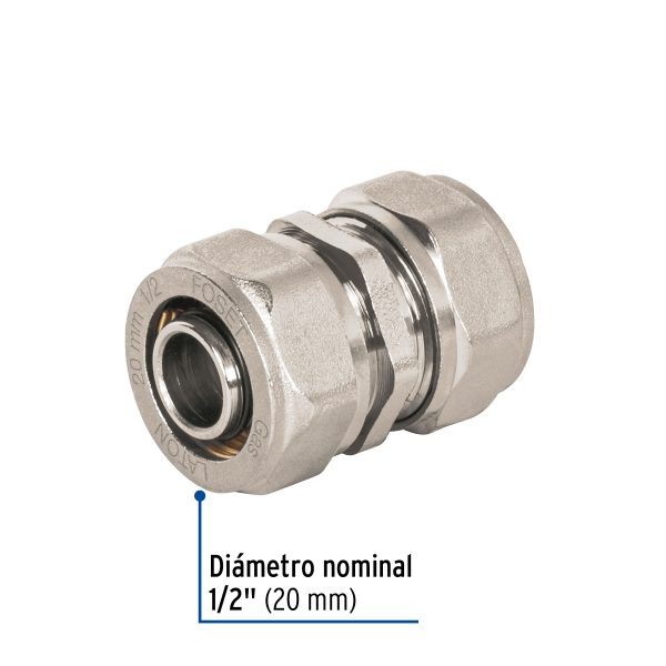 45913 - Cople de compresión para PEALPE, 1/2', Foset