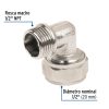 45925 - Codo 90° para PEALPE, 1/2', con rosca macho, Foset