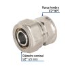 45933 - Conector para PEALPE, 1/2', con rosca hembra, Foset