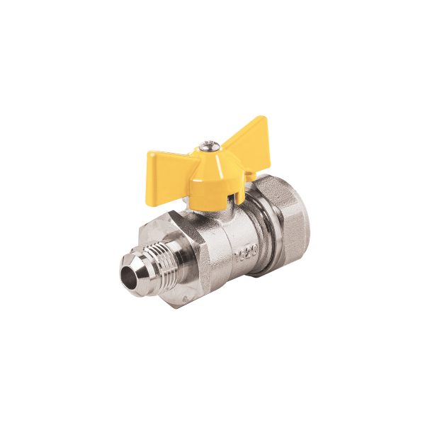 45947 - Válvula esfera para PE-AL-PE, 1/2'a flare 3/8', Foset