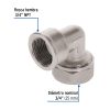 45923 - Codo 90° para PEALPE, 3/4', con rosca hembra, Foset
