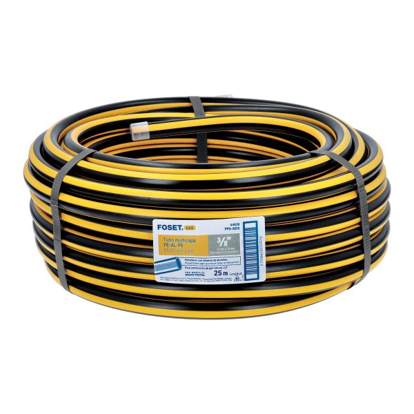 44828 - Metro de manguera para gas, 3/8' PE-AL-PE en rollo de 25m