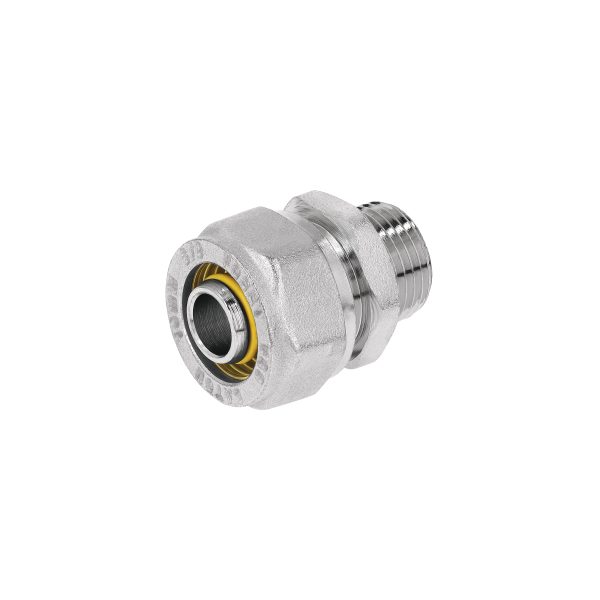 44851 - Conector para PEALPE, 3/8x3/8', con rosca macho, Foset