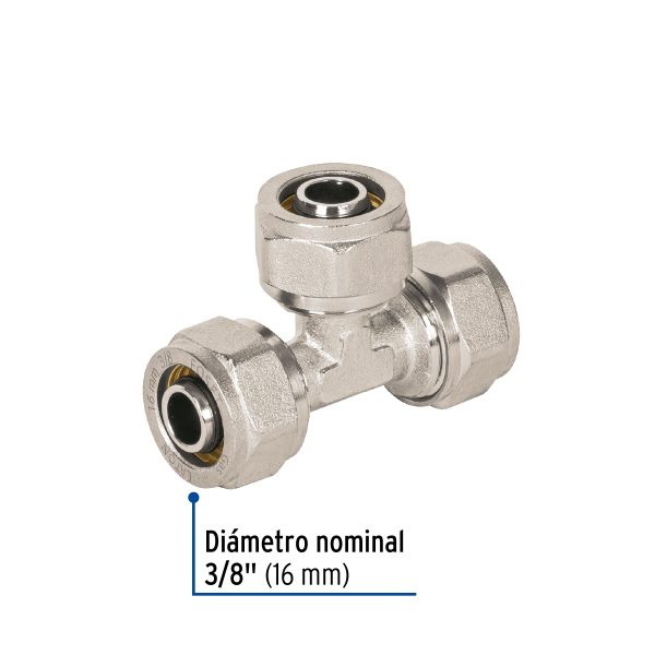 45927 - Tee para PEALPE, 3/8', Foset