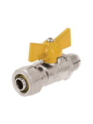 45946 - Válvula esfera para PE-AL-PE, 3/8'a flare 3/8', Foset