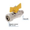 45946 - Válvula esfera para PE-AL-PE, 3/8'a flare 3/8', Foset