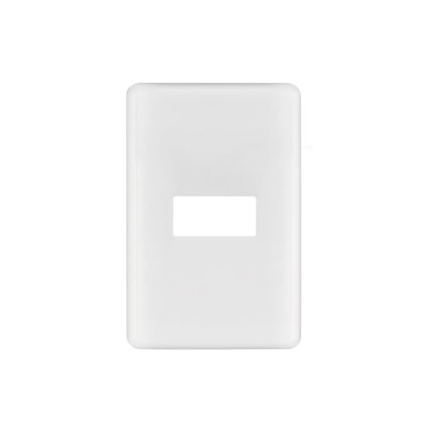 27222 - Placa 1 módulo de ABS, blanca, Volteck Basic