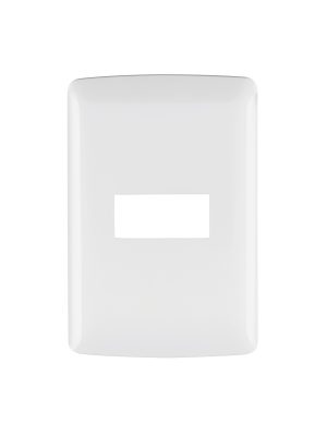 PPSE-IB.jpg 48134 - Placa 1 módulo de ABS, línea Italiana, color blanco, Volteck