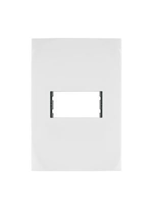 PPSE-OB.jpg 48303 - Placa 1 módulo de ABS, línea Oslo, color blanco, Volteck