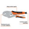 17437 - Pinza de presión 10' mordaza recta mango de vinil, Truper