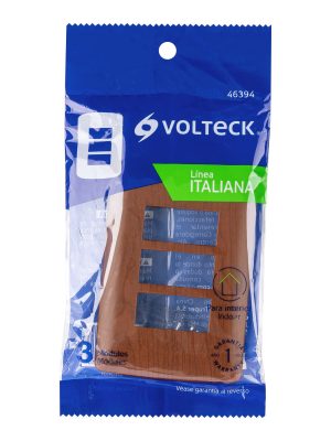 PPTR-IME1.jpg 46394 - Placa 3 módulos de ABS, línea Italiana, acabado madera