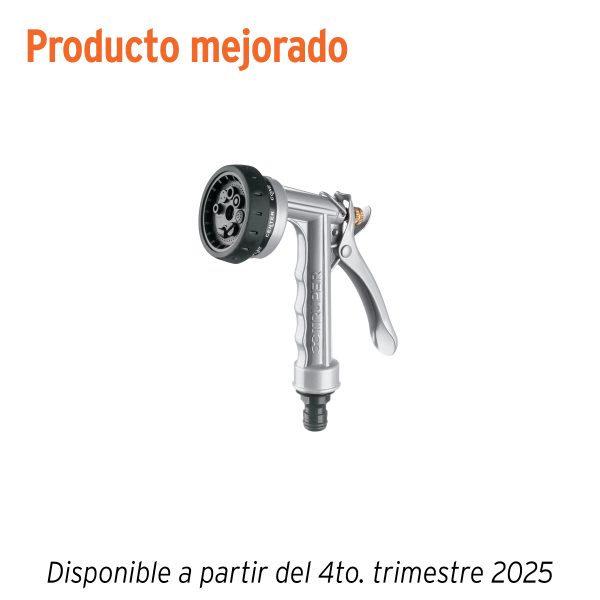 17481 - Pistola para riego de 8 funciones metálica, Truper