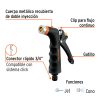 18475 - Pistola para riego de 2 funciones metálica con recubrimiento