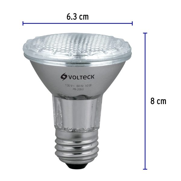 47244 - Lámpara de halógeno 50 W tipo PAR 20, en caja, Volteck