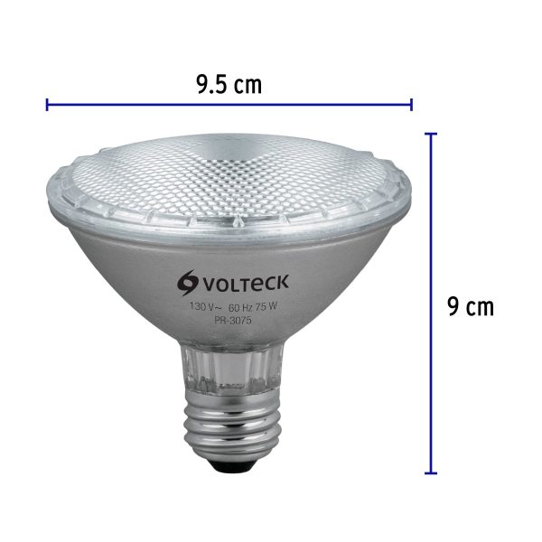 47248 - Lámpara de halógeno 75 W tipo PAR 30, en caja, Volteck